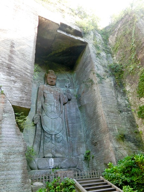 「鋸山日本寺」往路26(百尺観音)201809