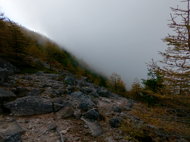 浅間山07(霧がかかってきた)201810