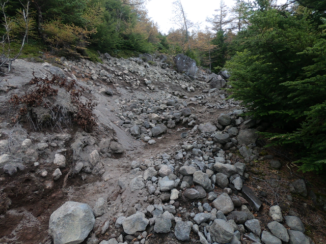 浅間山08(ごろた石は疲れます)201810